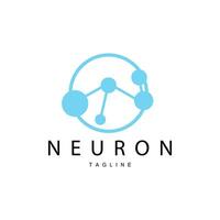 Neuron Logo, Cel Dna Network Vector, And Particle Technology, Simple Illustration Template Design vector