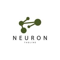 neurona logo, cel adn red vector, y partícula tecnología, sencillo ilustración modelo diseño vector