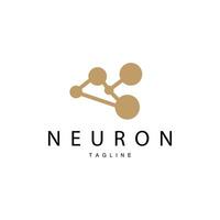 Neuron Logo, Cel Dna Network Vector, And Particle Technology, Simple Illustration Template Design vector