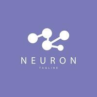 Neuron Logo, Cel Dna Network Vector, And Particle Technology, Simple Illustration Template Design vector