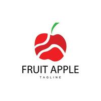 manzana Fruta logo, jardín planta vector, símbolo diseño ilustración modelo vector