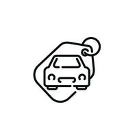 Car deal line icon isolated on with background vector