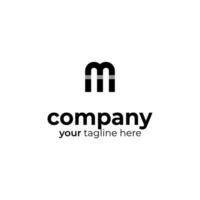Symbol M logo on white background, can be used for art companies, sports, etc vector