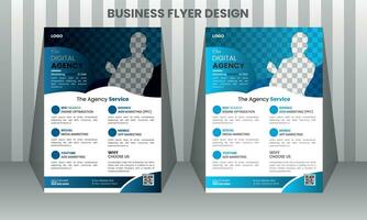 Professional corporate business flyer template. vector