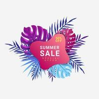 Summer sale banner vector