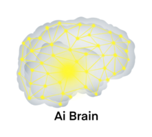 illustration av fysik och teknologi, artificiell intelligens är intelligens demonstrerade förbi maskiner, artificiell intelligens system är driven förbi maskin inlärning, ai's hjärna png