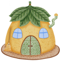 Cute fruit house png