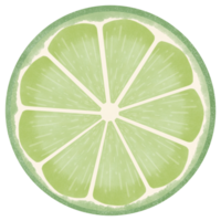 Fresh sliced lime png