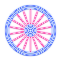 Fahrrad Farbe Neon- Linie Symbol png