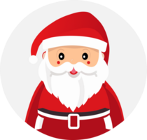 Santa claus icon. AI Generated png