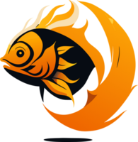 illustrazione di un' pesce. ai generato png