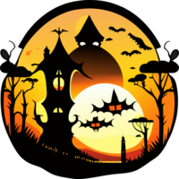 Illustration of a halloween. AI Generated png