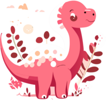 dinosaurio ilustración diseño. ai generado png