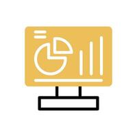 Business report icon. Audit and analysis, computer document, plan symbol., logo, isolate on a white background vector