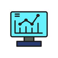 data analysis, agency, graph, business computer document, plan symbol., logo, isolate on a white background vector