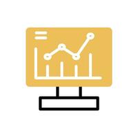 data analysis, agency, graph, business computer document, plan symbol., logo, isolate on a white background vector