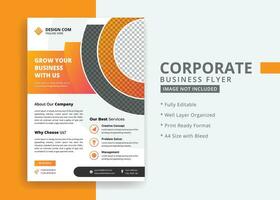 Modern corporate business flyer template vector