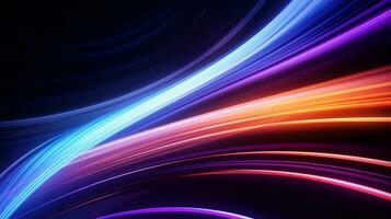 abstract background with smooth lines in purple, blue and pink colors photo