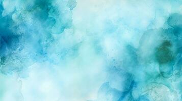 Abstract blue watercolor background. Watercolor texture photo