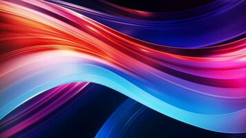 abstract background with smooth lines in purple, blue and pink colors photo