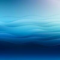 Abstract blue background with waves and space for text photo