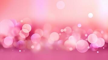 Abstract pink bokeh background, cosmetic background photo