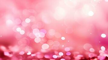 Abstract pink bokeh background, cosmetic background photo