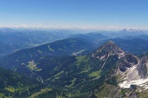 hiking in the austrian alps photo