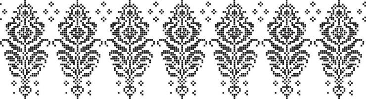 Cut Out or Embroidery pattern abstarct most used oin fabric in vector