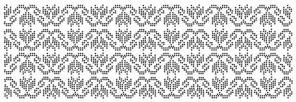 Cut Out or Embroidery pattern abstarct most used oin fabric in vector
