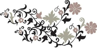 Vector Embroidery Pattern Floral  for hand embroidery