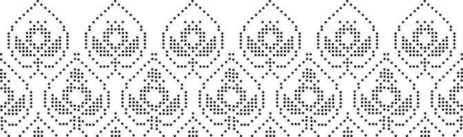 Cut Out or Embroidery pattern abstarct most used oin fabric in vector