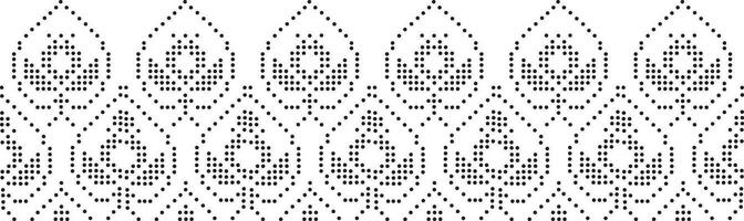 Cut Out or Embroidery pattern abstarct most used oin fabric in vector