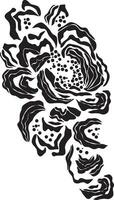 floral embroidery pattern vector