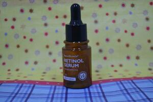 Serum or vitamins for facial skin. Retinol serum for the face photo