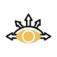 vision icon,vector logo, isolate on a white background vector
