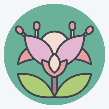 Icon Botanical. related to Apiary symbol. color mate style. simple design editable. simple illustration vector