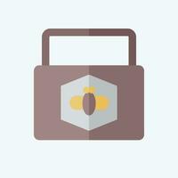 Icon Beeswax. related to Apiary symbol. flat style. simple design editable. simple illustration vector