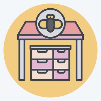 Icon Apiary. related to Apiary symbol. color mate style. simple design editable. simple illustration vector