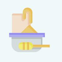 Icon Honey Comb. related to Apiary symbol. flat style. simple design editable. simple illustration vector