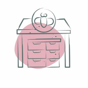 Icon Apiary. related to Apiary symbol. Color Spot Style. simple design editable. simple illustration vector