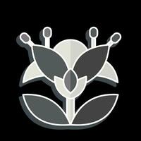 icono botánico. relacionado a colmenar símbolo. lustroso estilo. sencillo diseño editable. sencillo ilustración vector