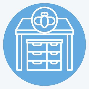 Icon Apiary. related to Apiary symbol. blue eyes style. simple design editable. simple illustration vector