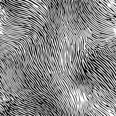 Fingerprint seamless background on square shape.