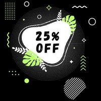 Special offer banner on black background for promotions and offers. Discount conceptual banner for large sale vector