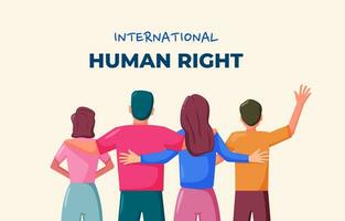 Human Right Concept vector