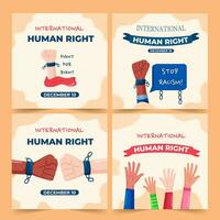 Human Right Social Media vector