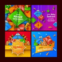 Makar Sankranti Social Media vector