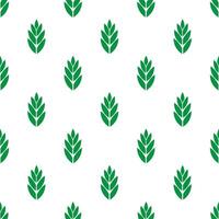 simple leaf symbol seamless pattern vector