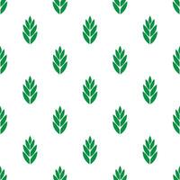 simple leaf symbol seamless pattern vector